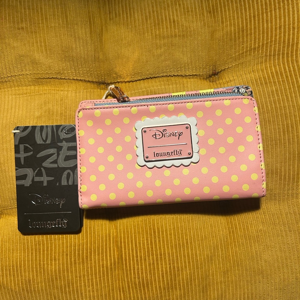 Disney Loungefly Pink Polka Dot Wallet